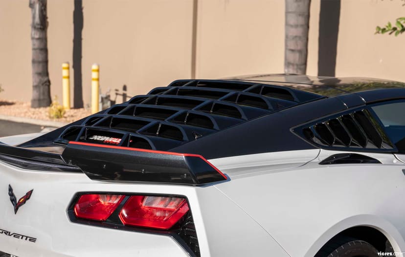 Vicrez LV Style Rear Window Louvers vz102121 |Chevrolet Corvette C7 2014-2019