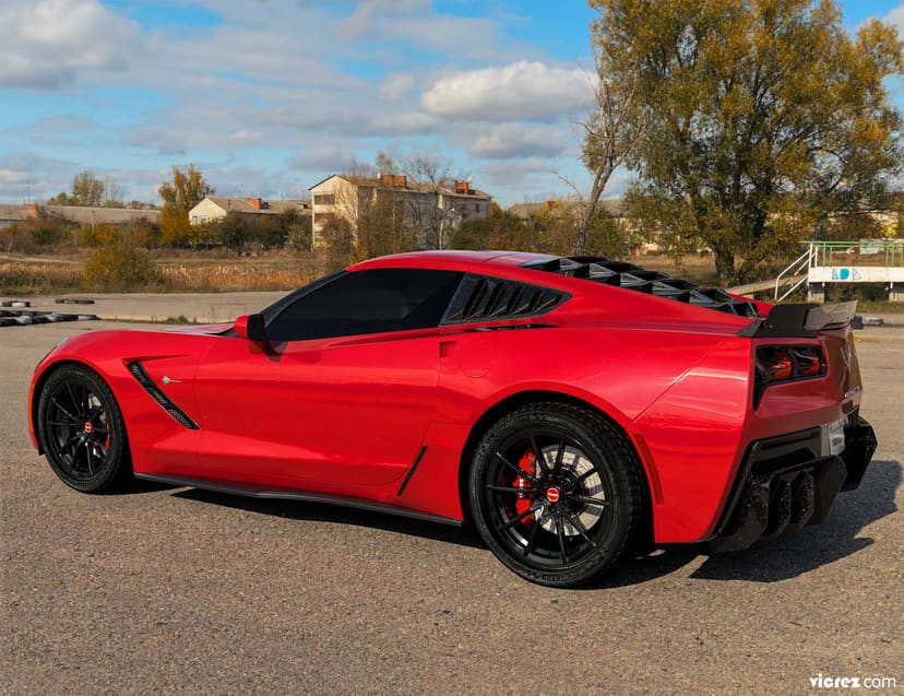 Vicrez LV Style Rear Window Louvers vz102121 |Chevrolet Corvette C7 2014-2019
