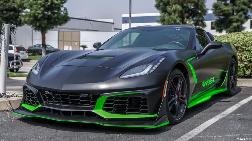 Vicrez LV Style Rear Window Louvers vz102121 |Chevrolet Corvette C7 2014-2019