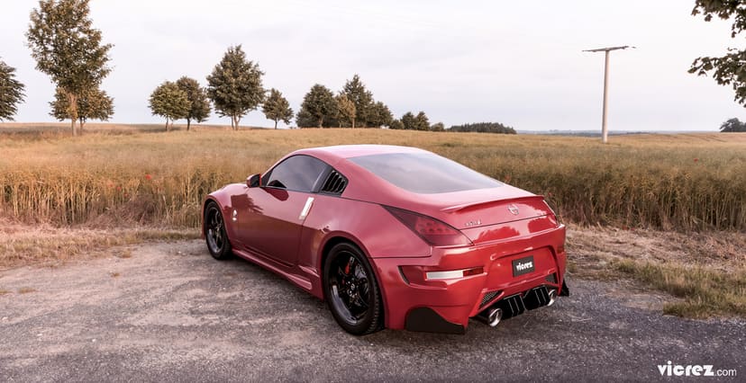 Vicrez Nissan 350z & 370z Amuse Rear Diffuser LV Style vz101062