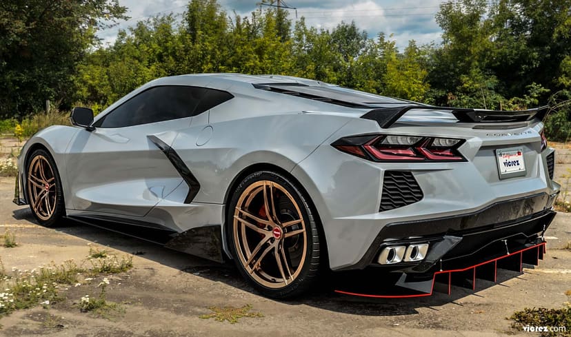 Corvette C8 x Vicrez VAF Forged Wheels  (Finished in Gloss Black)