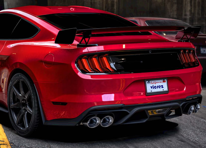 Vicrez GT500 Style Track Pack Rear Wing Spoiler vz102218 | Ford Mustang 2015-2021