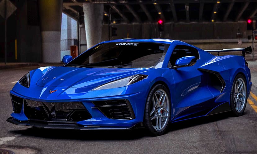 Vicrez V3R Style Front Bumper Lip vz102459 | Chevrolet Corvette C8 2020-2026