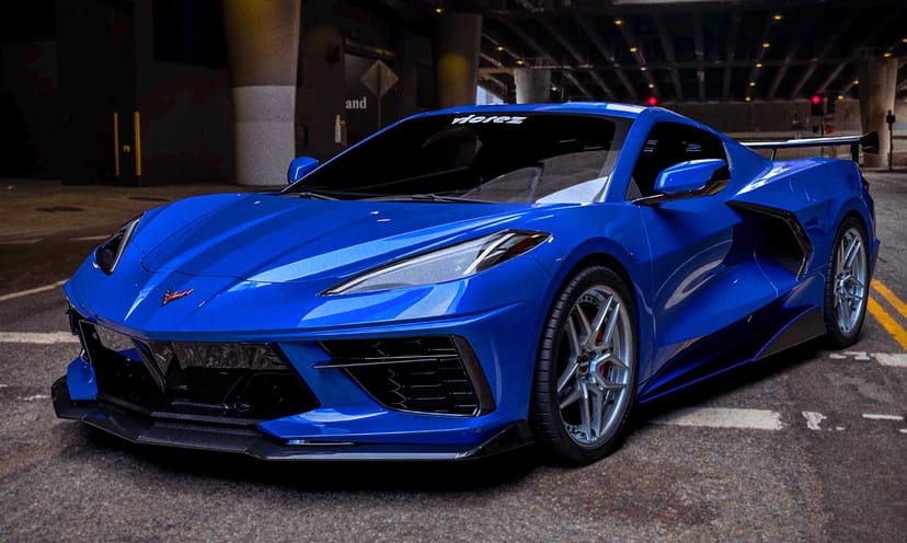 Vicrez V3R Style Front Bumper Lip vz102459 | Chevrolet Corvette C8 2020-2026