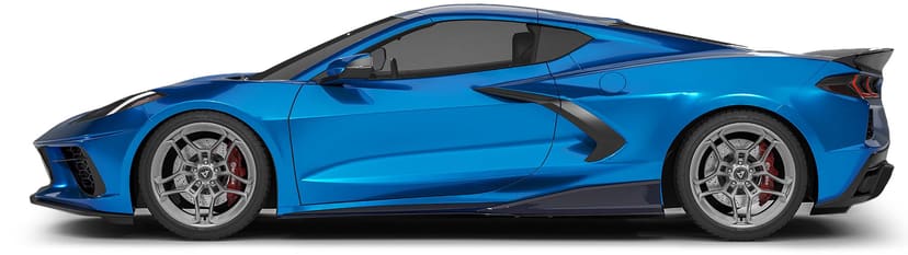 Vicrez Z51 Style Side Skirts vz102469 | Chevrolet Corvette C8 2020-2026