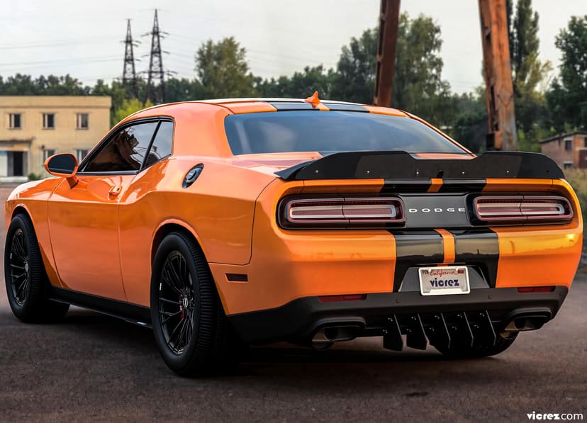 Vicrez Dodge Charger 2015-2019 VZ3 Style Front Bumper Splitter vz100691