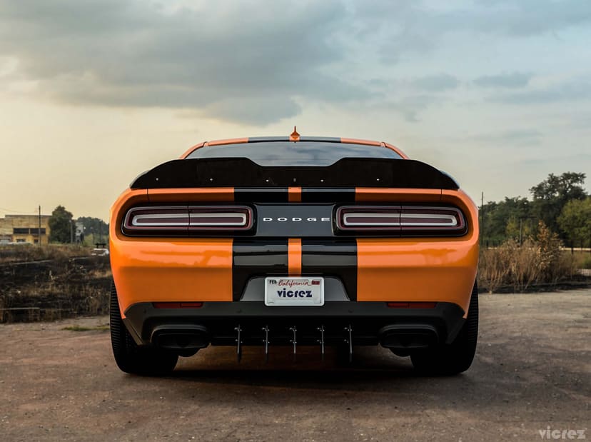 Vicrez Genali Rear Diffuser Add-on vz101399 | Dodge Challenger SRT Hellcat 2015-2019