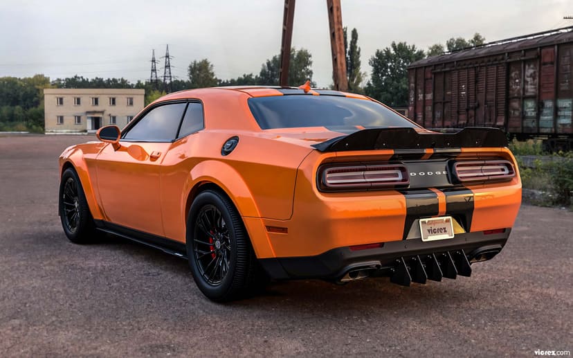 Vicrez Genali Rear Diffuser Add-on vz101399 | Dodge Challenger SRT Hellcat 2015-2019