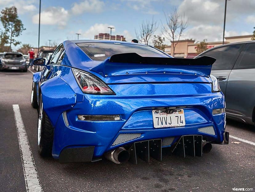 Vicrez Wicker Bill Add-on V3R vz101401 for Ducktail Wing Spoiler | Nissan 350z 2003-2008