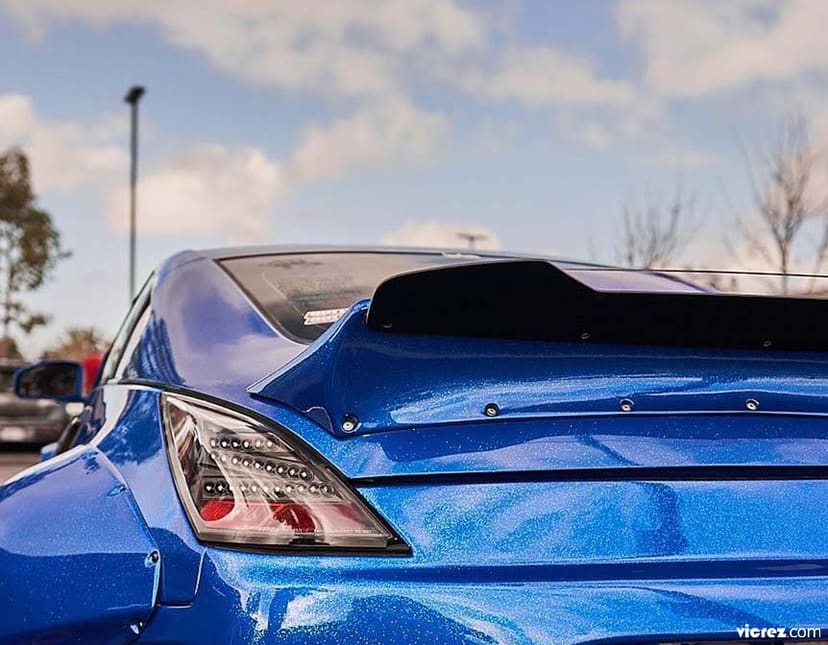 Vicrez Wicker Bill Add-on V3R vz101401 for Ducktail Wing Spoiler | Nissan 350z 2003-2008