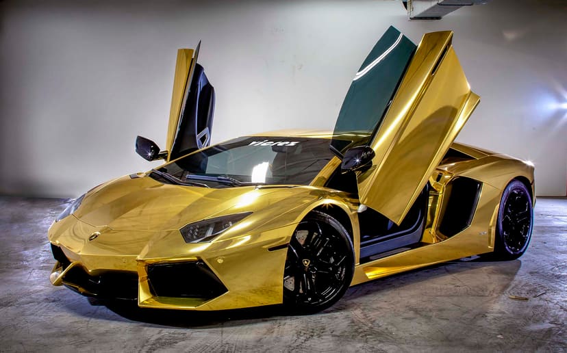 Vicrez Vinyl Car Wrap Film vzv10165 Chrome Gold Specular