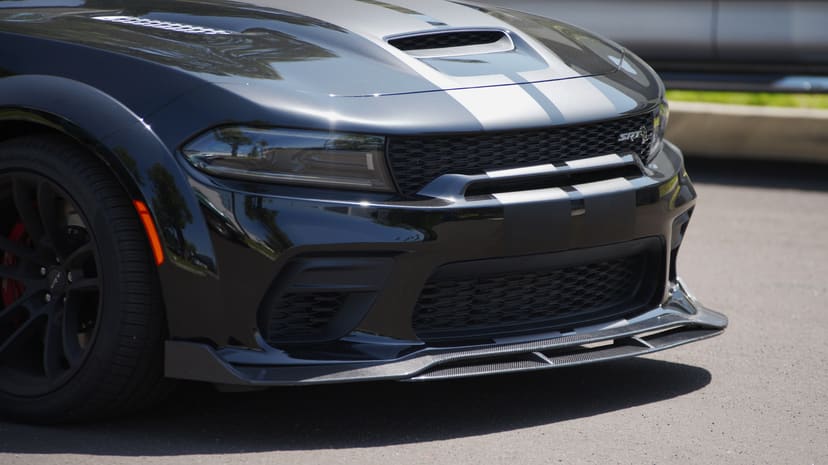 Vicrez V3R Style Front Bumper Lip vz102230 | Dodge Charger Widebody 2020-2022