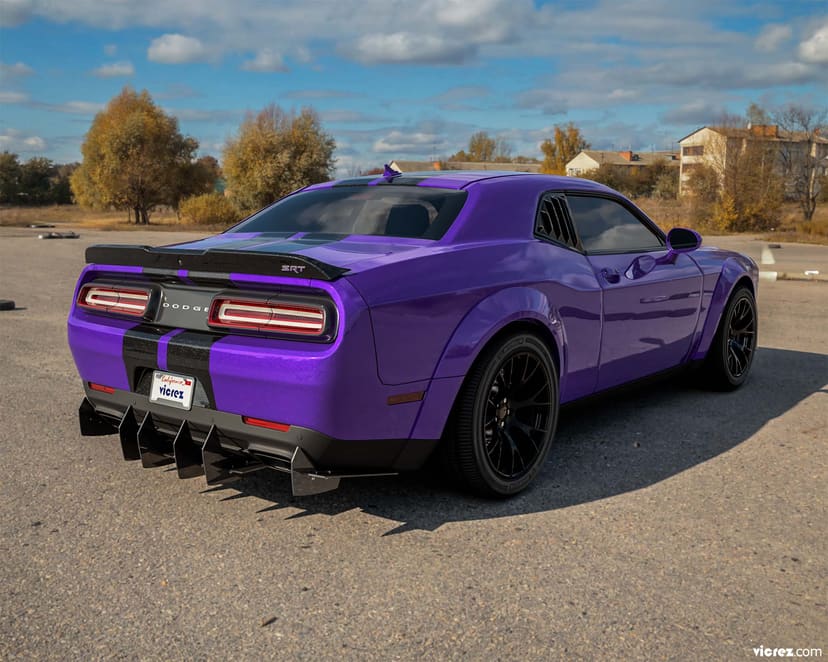 Vicrez Centa VR2 Rear Diffuser vz102171| Dodge Challenger 2015-2020