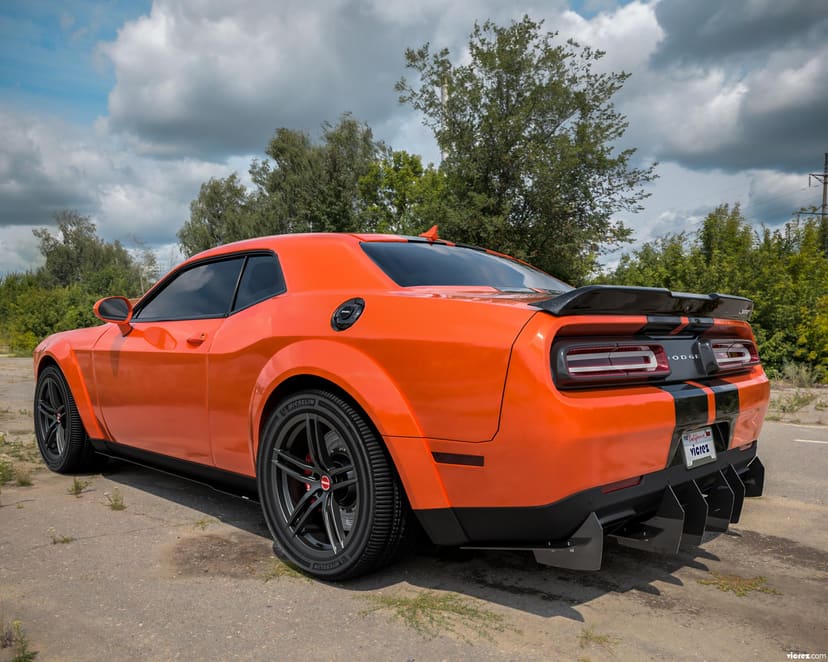 Vicrez Centa VR2 Rear Diffuser vz102171| Dodge Challenger 2015-2022