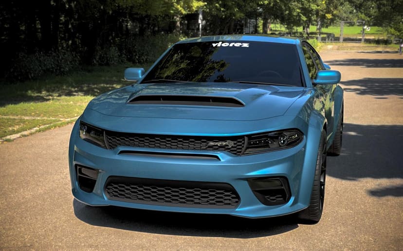 Vicrez Demon Style Hood w/ Vent Scoop vz102654 | Dodge Charger 2015-2023