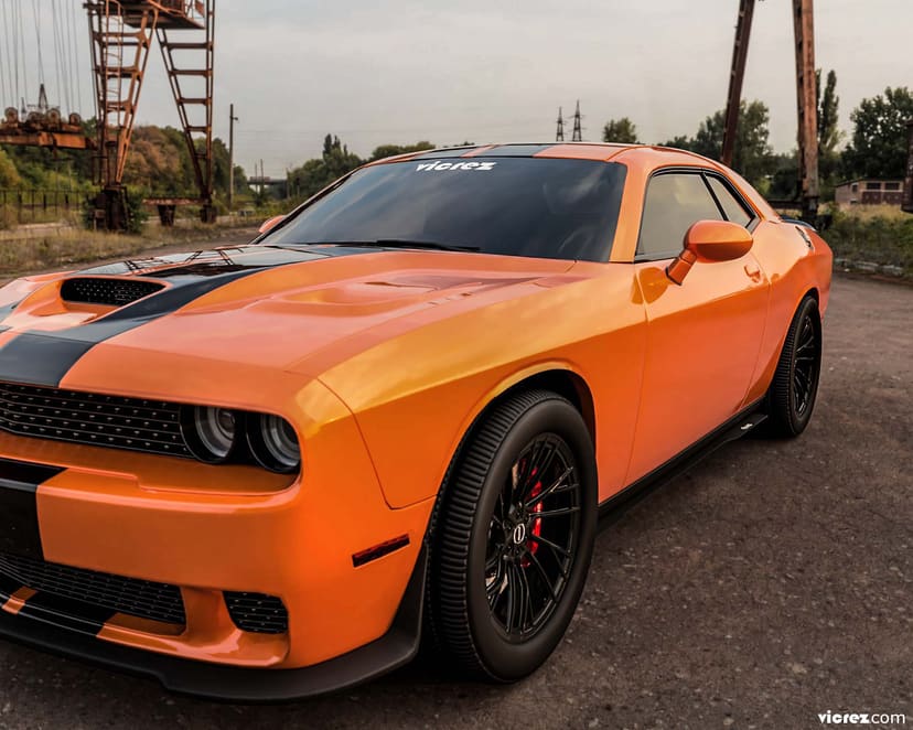 Vicrez Dodge Challenger SRT Hellcat 2015-2018 VZ Style Side Skirt Splitter vz100662