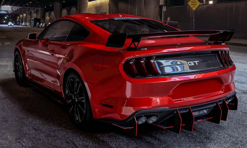 Vicrez LV Style Side Splitter vz100958 | Ford Mustang 2018-2022