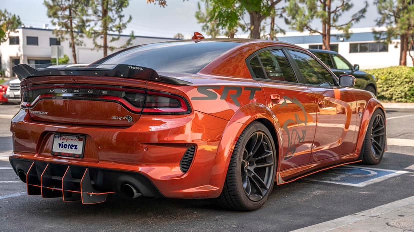 Vicrez V3R Front Splitter vz102291 | Dodge Charger SRT, Scat Pack 2015-2021