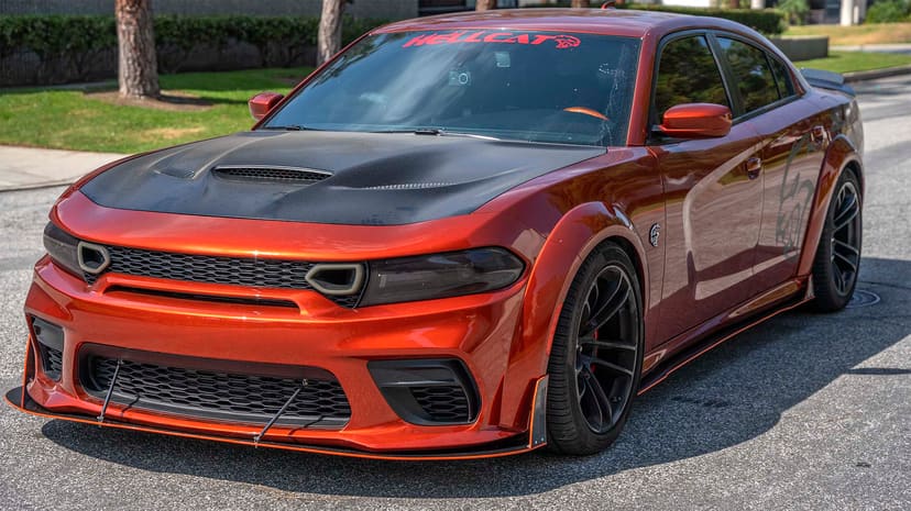 Vicrez VR3 Front Bumper Lip Splitter vz102099 | Dodge Charger Widebody 2020-2021