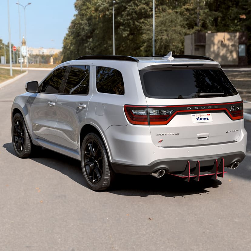 Vicrez Genali VR2 Rear Diffuser vz102637 | Dodge Durango 2014-2025