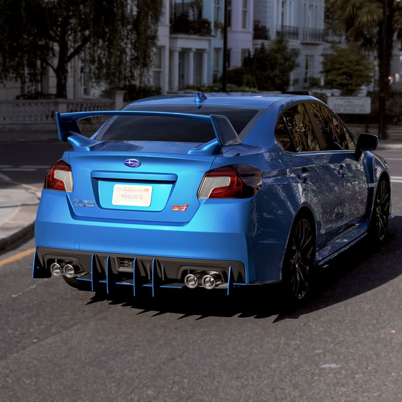 Vicrez Genali VR2 Rear Diffuser vz102638 | Subaru WRX / STI 2015-2021