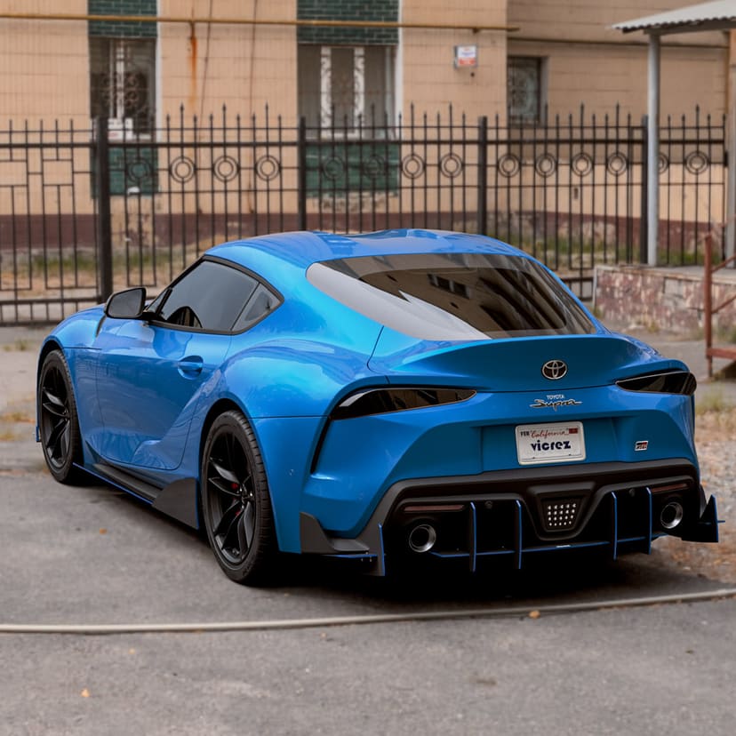 Vicrez Genali VR2 Rear Diffuser vz102641 | Toyota Supra 2020-2025
