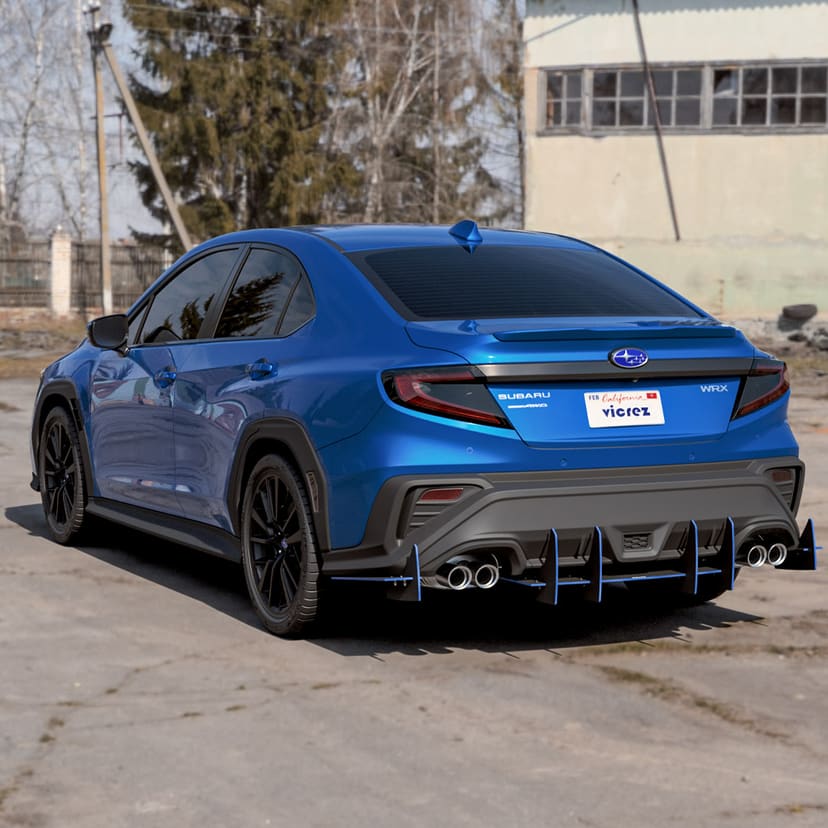 Vicrez Genali VR2 Rear Diffuser vz102647 | Subaru WRX 2022-2025