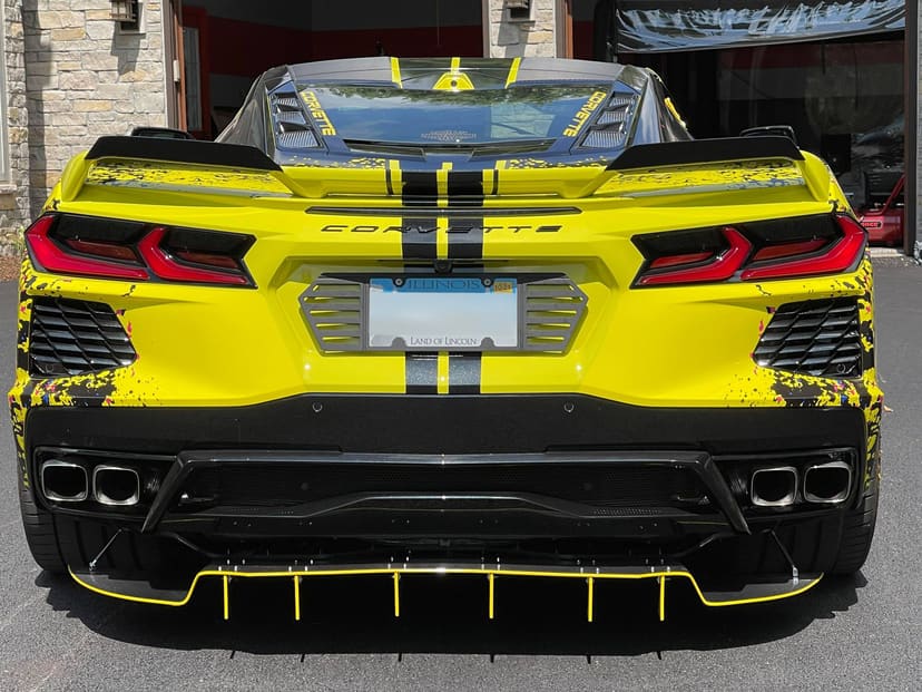 Vicrez R1 Rear Diffuser vz102106 | Chevrolet Corvette C8 2020-2026
