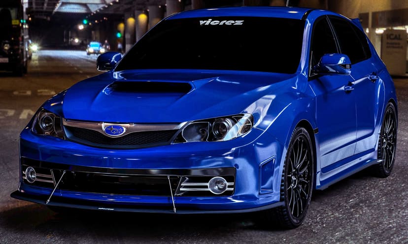 Vicrez VZ1 Style Front Bumper Splitter vz100663 | Subaru WRX/STi 2008-2014