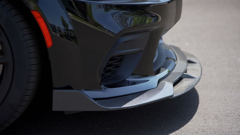 Vicrez V3R Style Front Bumper Lip vz102230 | Dodge Charger Widebody 2020-2022