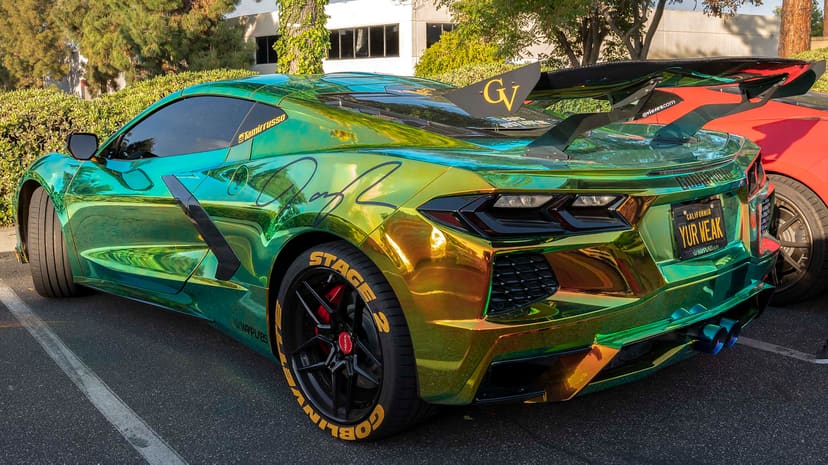 Vicrez Vinyl Car Wrap Film vzv10102 Chrome Green Chameleon