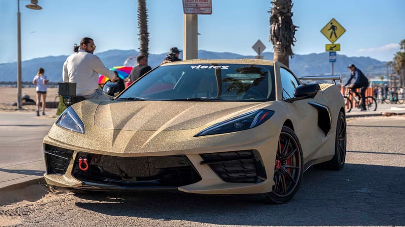 Vicrez Vinyl Car Wrap Film vzv10269 Glitter Gold