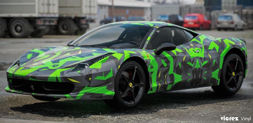 Vicrez Vinyl Car Wrap Film vzv10868 Red Black Abstract Urban 