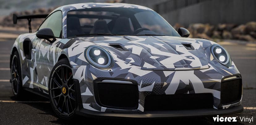 Vicrez Vinyl Car Wrap Film vzv10873 White Black Abstract Urban 