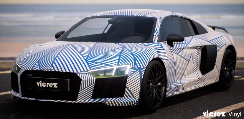 Vicrez Vinyl Car Wrap Film vzv10873 White Black Abstract Urban 