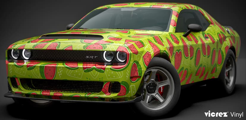 Vicrez Vinyl Car Wrap Film vzv10896 Watermelon Summer