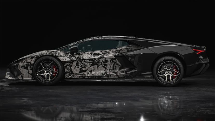 Vicrez Vinyl Car Wrap Film vzv10903 Skulls Attack
