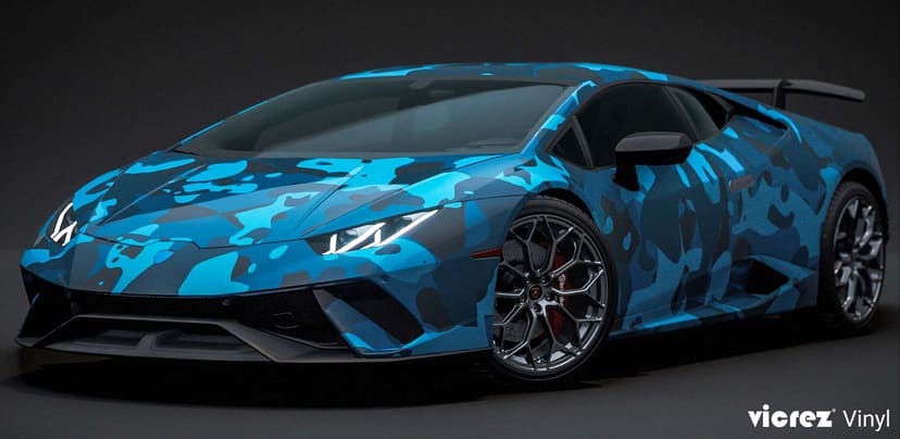 Vicrez Vinyl Car Wrap Film vzv10906 Navy Camo