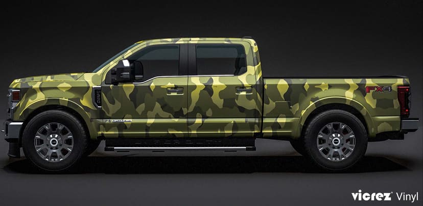 Vicrez Vinyl Car Wrap Film vzv10909 Jungle Green Camo