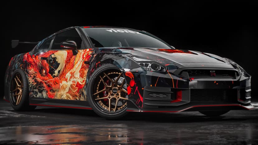 Vicrez Vinyl Car Wrap Film vzv10903 Skulls Attack