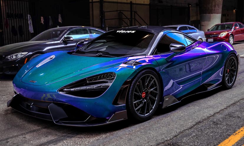 Blue Corvette C8 x Vicrez VJK Forged Wheels x Vicrez Candy Paint Purple vzv10240