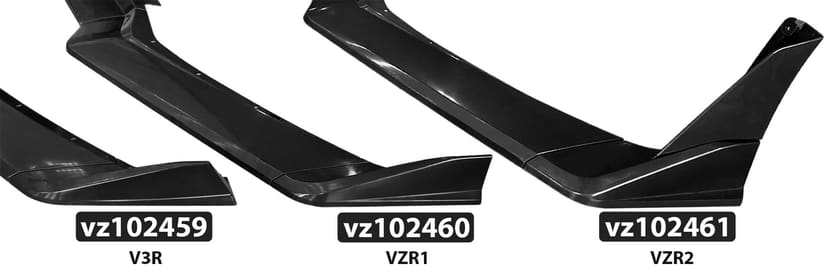 Vicrez VZR2 Style Front Bumper Lip vz102461 | Chevrolet Corvette C8 2020-2025