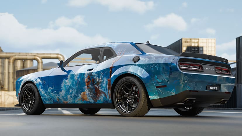 Vicrez Vinyl Car Wrap Film vzv10903 Skulls Attack