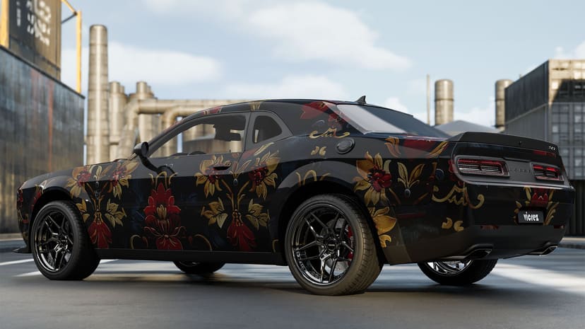 Vicrez Vinyl Car Wrap Film vzv10903 Skulls Attack