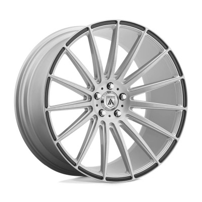 Asanti Black ABL14 POLARIS Brushed Silver W/ Carbon Fiber Inserts Wheel 22" x 9" | Dodge Charger (RWD) 2011-2023