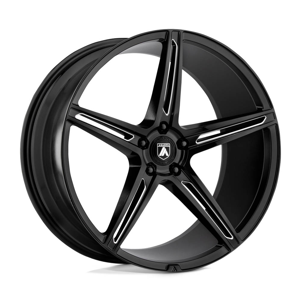 Asanti Black ABL22 ALPHA 5 Gloss Black Milled Wheel (20" x 8.5", +38 Offset, 5X120 Bolt Pattern, 74.1 mm Hub) vzn118379
