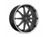 Asanti Black ABL29 EMPEROR Gloss Black Milled W/ Chrome Lip Wheel (24" x 10", +30 Offset, 6X135 Bolt Pattern, 87.1 mm Hub) vzn118439