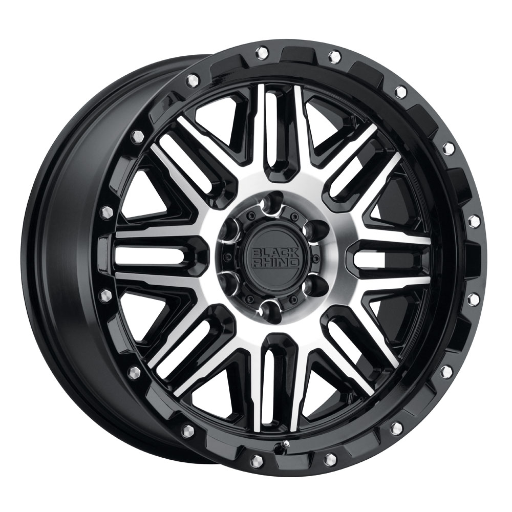 Black Rhino Alamo Gloss Black With Machined Face And Stainless Bolts Wheel (18
