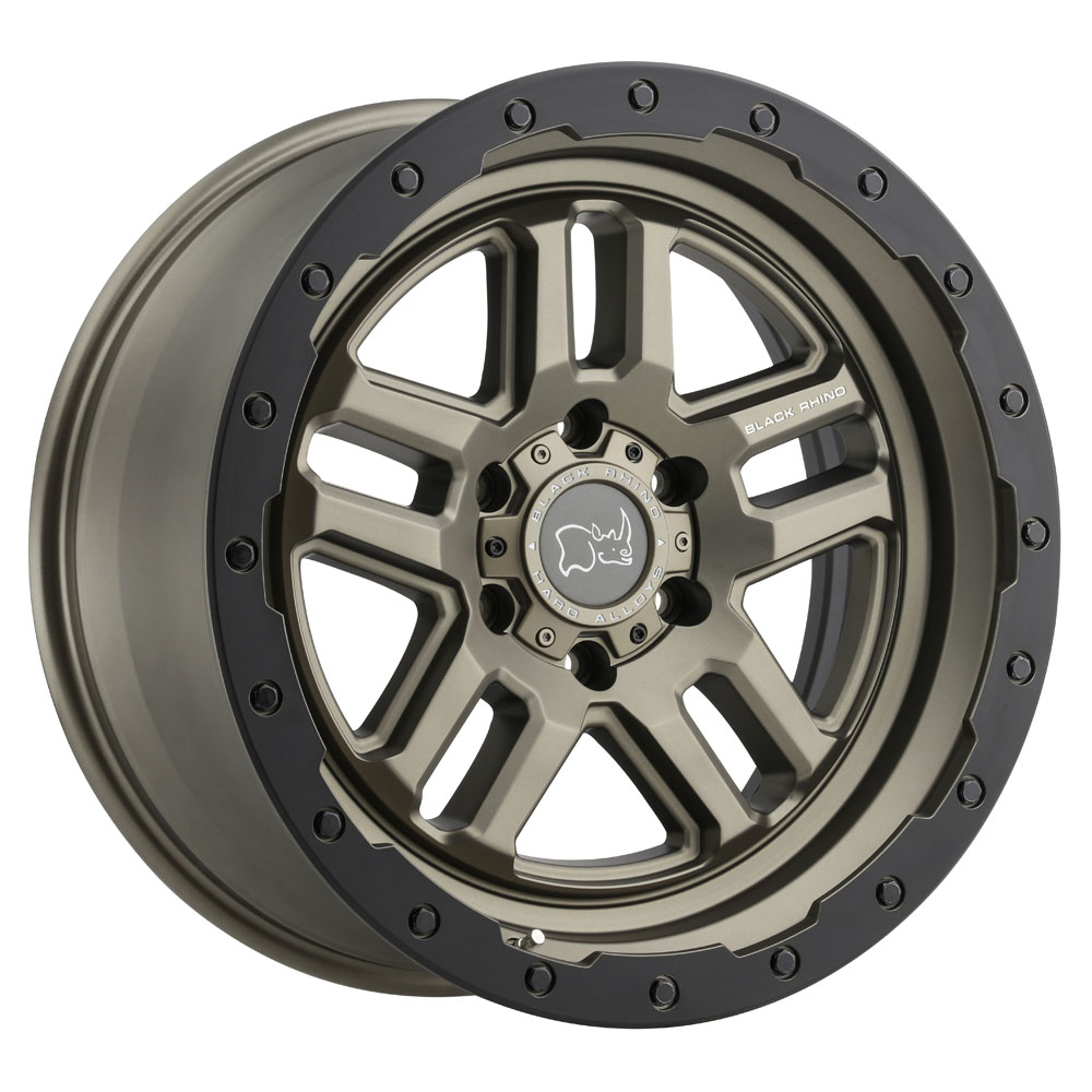 Black Rhino Barstow Matte Bronze With Matte Black Ring Wheel 20" x 9.5" | Chevrolet Silverado 1500 2019-2022