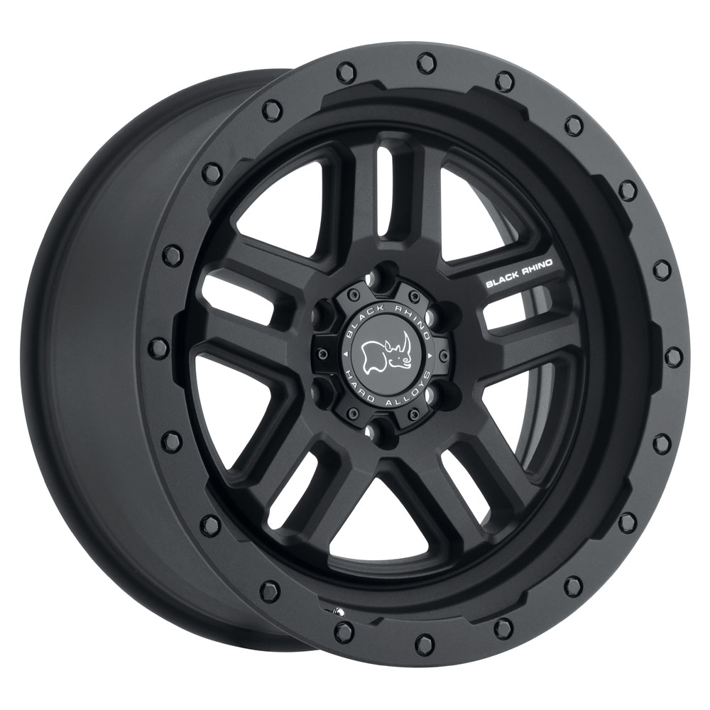 Black Rhino Barstow Textured Matte Black Wheel 17" x 9.5" | Ford F-150 2021-2023